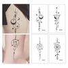 Yousheng 10Pcs Temporary Tattoos Waterproof Geometric Realistic Long-lasting Designs Geometric Tattoos for Men And Women