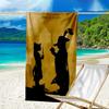 Ultra-Soft Beach Towel with Puss In Boots Theme,Ideal for Pool - Camping, Diving - Perfect Travel Essential, Vibrant Beach Towel.