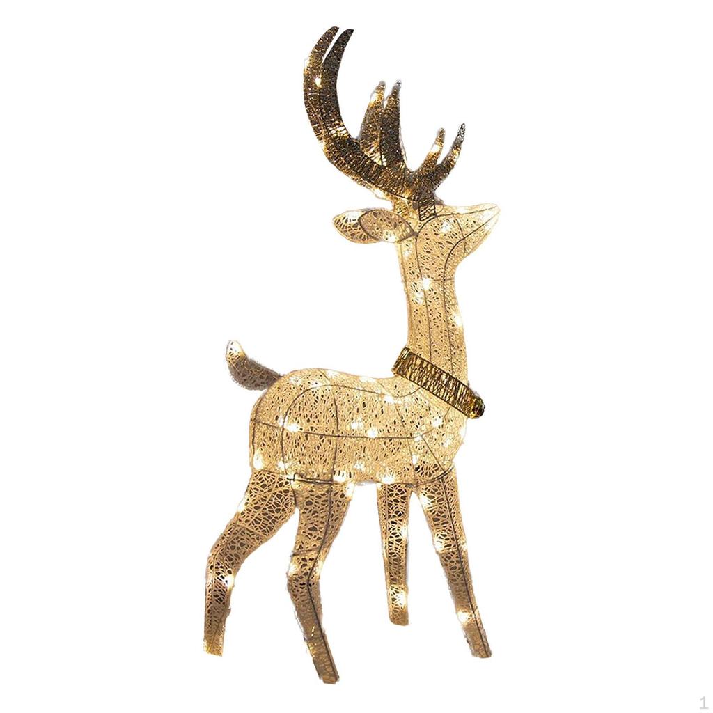 Christmas Deer Lights Lighted Holiday Figure for Outdoor Porch