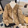 Women's Short Autumn and Winter New Round Neck Style Fashionable and Versatile Light Cotton Jacket