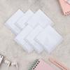 6 Pieces Ladies Lace White Handkerchiefs Hankies for Wedding Gift