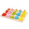 Number Wooden And Shape Matching Board Children Puzzle Toy For Early Education