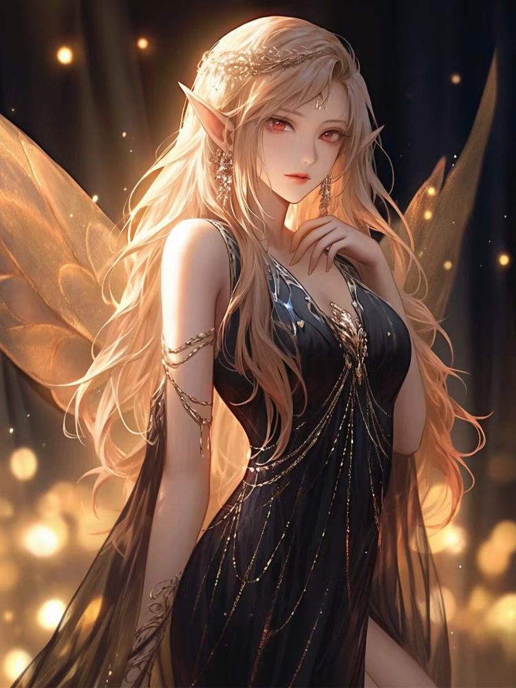 Фея Девушка 5D Diy Алмазная Картина Украшение Стены Ангел Крест Вышивка Мозаика Искусство Ручной Работы Картина Украшение Дома