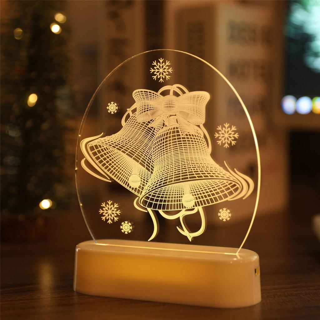 Christmas Night Light Holiday Arrangement Christmas Decoration 3D Lamp Room Table Lamp Led Decoration Light