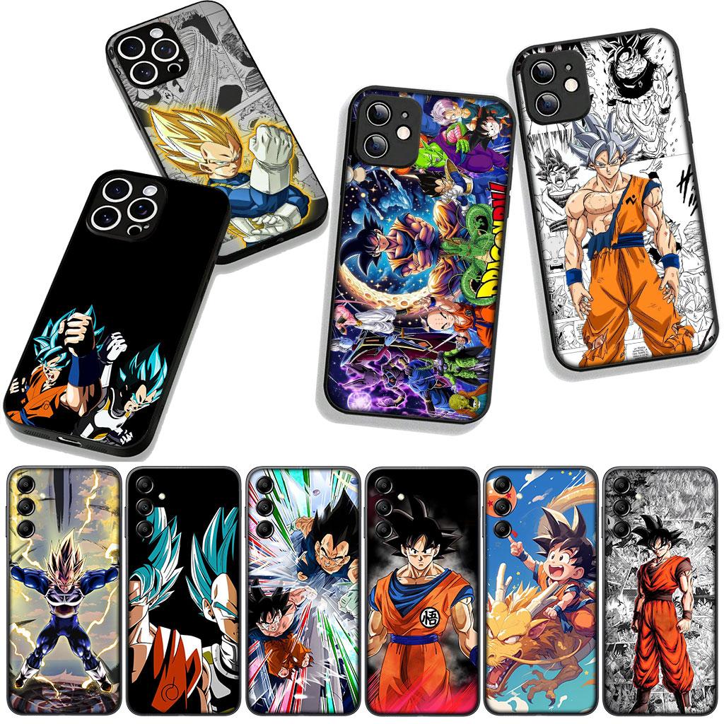 for Samsung Galaxy A25 A37 A57 A12 A14 A50 A51 A70 A71 A72 A21S A04 M15 Note 20 9 8 10 Case Super Dragon Gokus Vegeta Balls