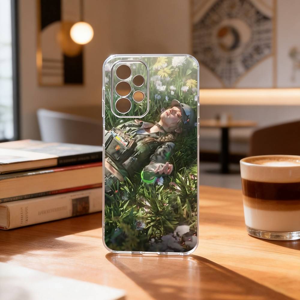 GAME D-delta force Phone Case Transparent Silicone Soft For Samsung S25,S24,S21,S22,S23,S30,Ultra,S20,Plus,Fe