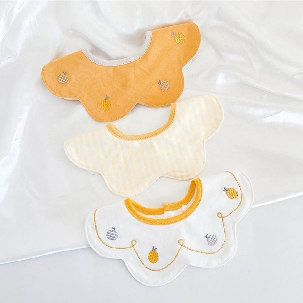 3pcs Set Breathable Drool Bibs Antibacterial Summer Bibs Comfortable Baby Bib for Baby Girl Boy