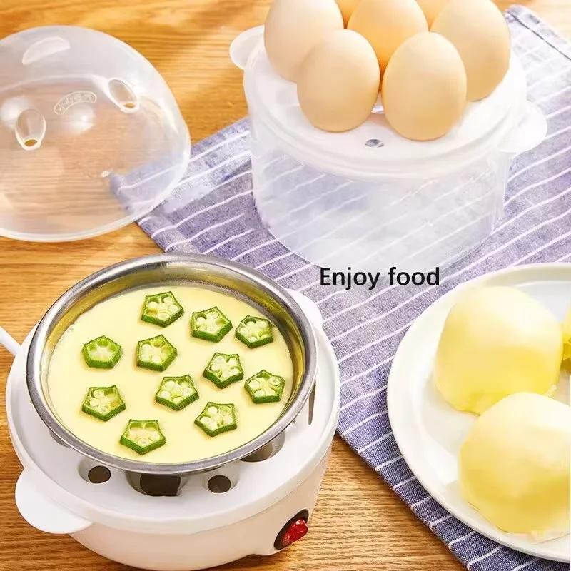 New Multifunctional Electric Egg Cooker Automatic Egg Boiler 7 Eggs Mini Egg Streamer Kitchen Breakfast Machine Mini Egg Boiler