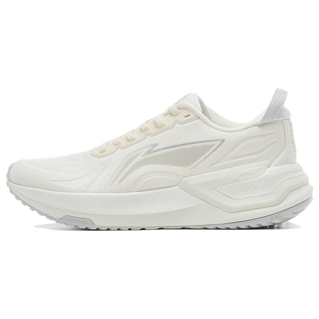 Li Ning YueYing 3.0 Удобные Кроссовки для бега с круглым носком, амортизацией и противоскользящей подошвой, низкие, Женские, Белые ARHT020-11