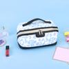 Дорожная косметичка для женщин и девочек, водонепроницаемая косметичка, вместительный органайзер для косметики с ручкой, дорожная сумка для покупок