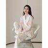 New Style Pajamas for Women, Spring and Autumn Ice Silk Long Sleeves, Fresh and Sweet Jacket, Home Wear Set