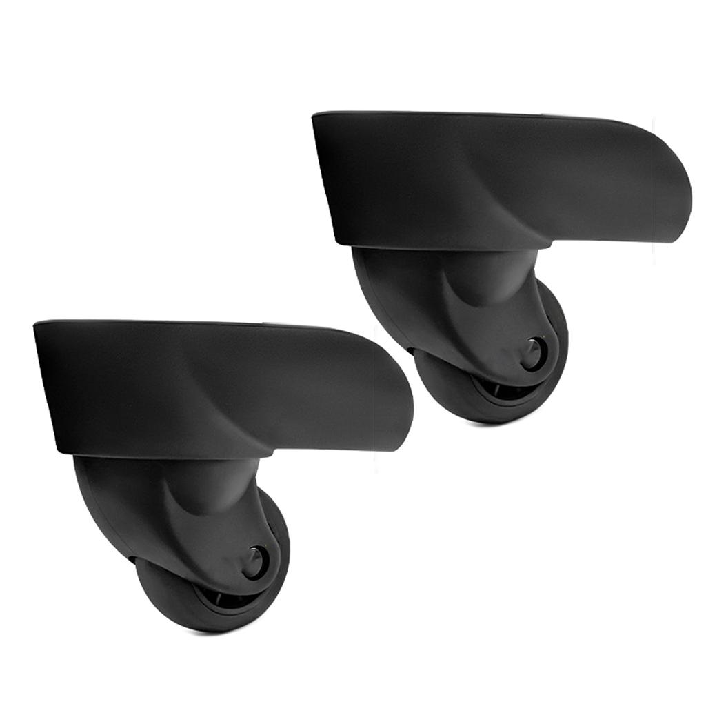 2 шт. сменные роликовые колеса для тележки, сверхпрочные роликовые колеса для багажной коробки, чемодана, поворотные на 360 градусов, бесшумные колеса