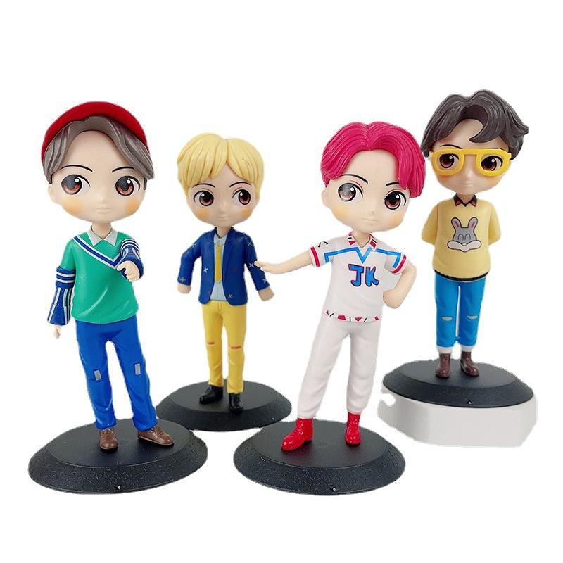 Kawaii Bangtan Boys ПВХ фигурки игрушки группы армейские куклы подарок для фанатов девочек