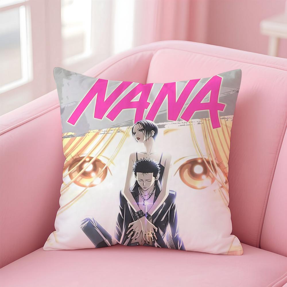 Arrival NNana Anime Cushion Cover Linen Pillowcase Cover Soft Decor for Sofa Home Room