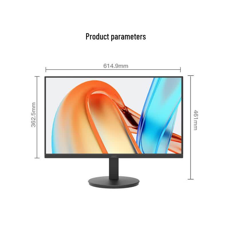 AOC 27-inch Full HD IPS 100Hz Monitor CN plug (adapter included)