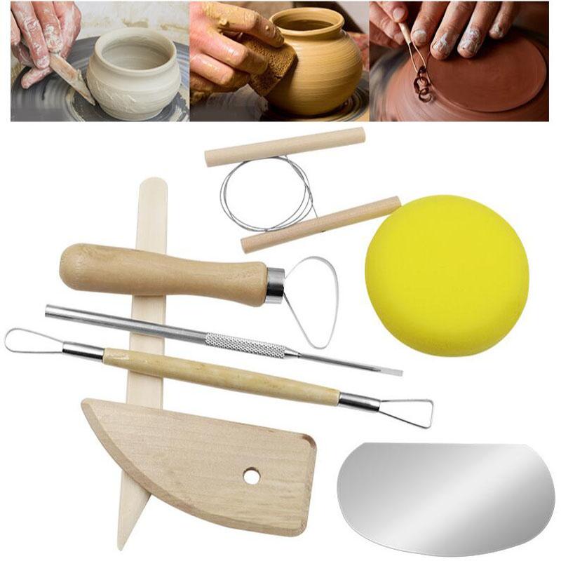 8PCS Carving Modeling Clay Sculpting Tools Set Multifunctional Durable Clay Tools for Beginner's Gifts