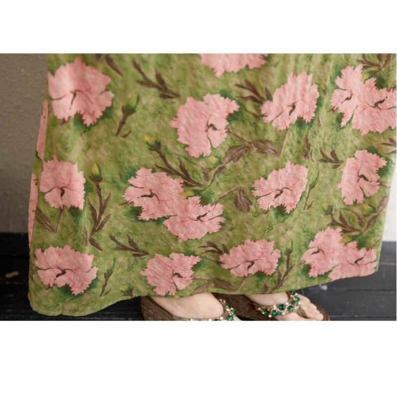 DIMANAF 2025 Летнее платье больших размеров для женщин Повседневное винтажное платье Базовая печать Длинное элегантное свободное платье