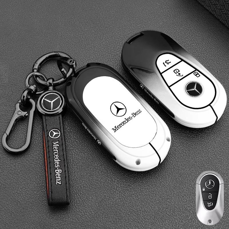 ZJH5 Metal Car Smart Remote Key Case Cover For Mercedes Benz W205 W206 W204 W213W177 W223 W247 GLC GLA CLA GLB GLS Key Protect Shell