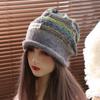 Autumn Winter Y2k Striped Hat Korean Women Beanie Hat Vintage Slouchy Woolen Hat  Outdoor