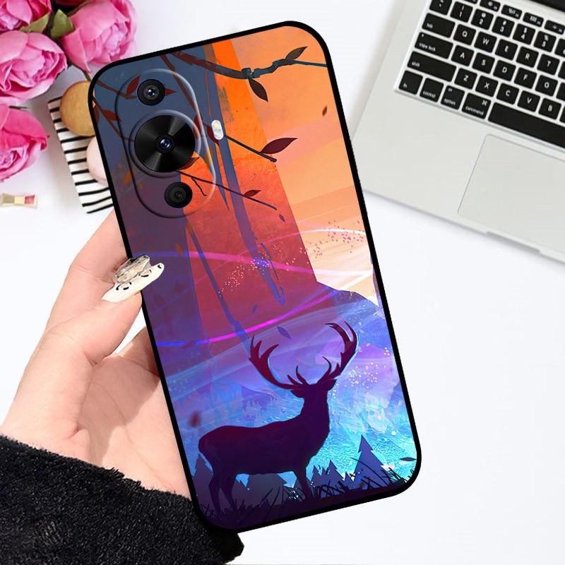 Чехол для Huawei Nova 12S Nova12S Милый Мультяшный Чехол Мягкий Силиконовый Чехол для Телефона Для Huawei Nova 12S Бампер Астронавт Раскрашенные Чехлы