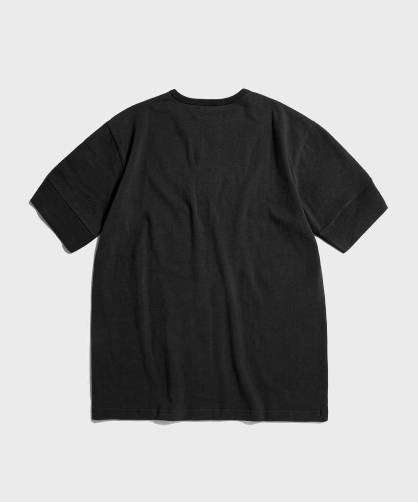 Beulonseun Винтажная футболка-henley с коротким рукавом Черная