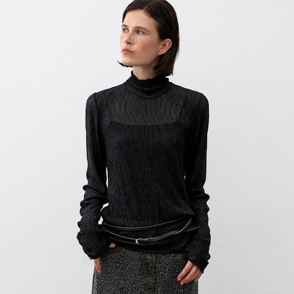 ATELIER NAIN Loah See Through Slim Tee(T-6936)