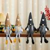 Sitting Posture Knitted Faceless Doll Hanging Legs Hand Ground Coffee Christmas Holiday Decorations Decorations for Everyday Home