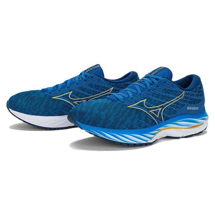 Mizuno Кроссовки унисекс Wave Rider 26 Snorkel Blue Gold Estate-Blue J1GC220353