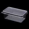 10Pcs Transparent Dessert Box With Lids Plastic Hinged Takeout Containers Food Packaging Boxes For Cakes Cookies Salad Food