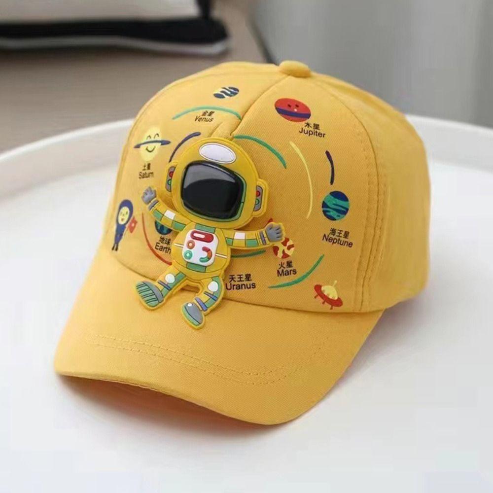 Детская бейсболка с рисунком космонавта и принтом планеты, детские бейсболки, милая шляпа от солнца для мальчиков и девочек