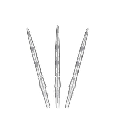 Мишени Swiss Storm ONYX (Набор из 3 шт.) 26мм/30мм/35мм - Серебристые/Золотистые/Черные Сменные Стальные Очки для Дартса (30 мм, Серебристый)