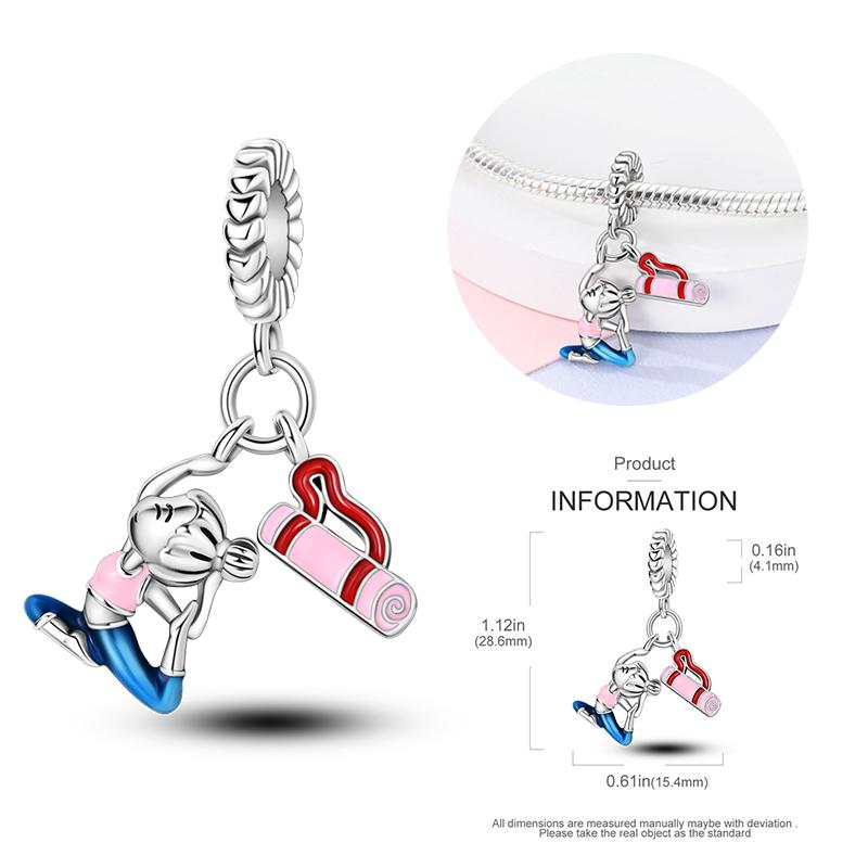 New Copper Bow Star Love Pink Series Charm Beads Suitable For 3Mm Original Bracelet Diy Fashion Jewelry Gift