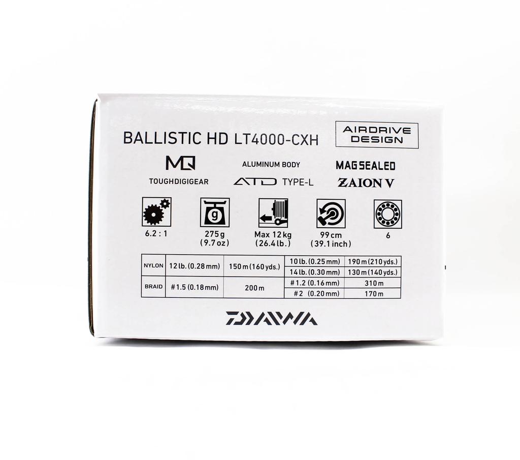 Daiwa Reel Spinning 25 Ballistic HD LT4000-CXH (4610)