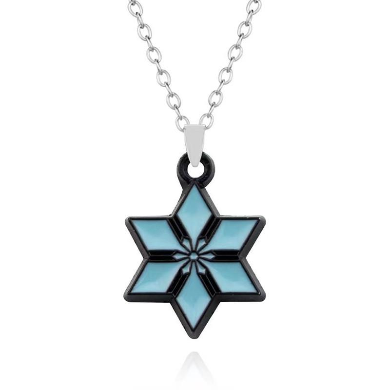 Новый набор кулонов-подвесок «Элементальное зрение» из Genshin Impact, стильный дизайн в виде листа из сплава