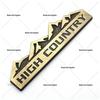 Металлическая автомобильная эмблема High Country, совместимая с Chevrolet, Jeep, Dodge и Ford