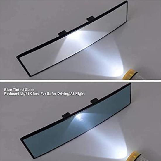 Расширитель зеркала заднего вида Широкоугольное выпуклое Салонное зеркало заднего вида с клипсой Универсальное Антибликовое Панорамное зеркало заднего вида