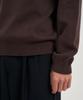 DRAW FIT Mock Neck Pullover Knit T-Shirt [Brown]