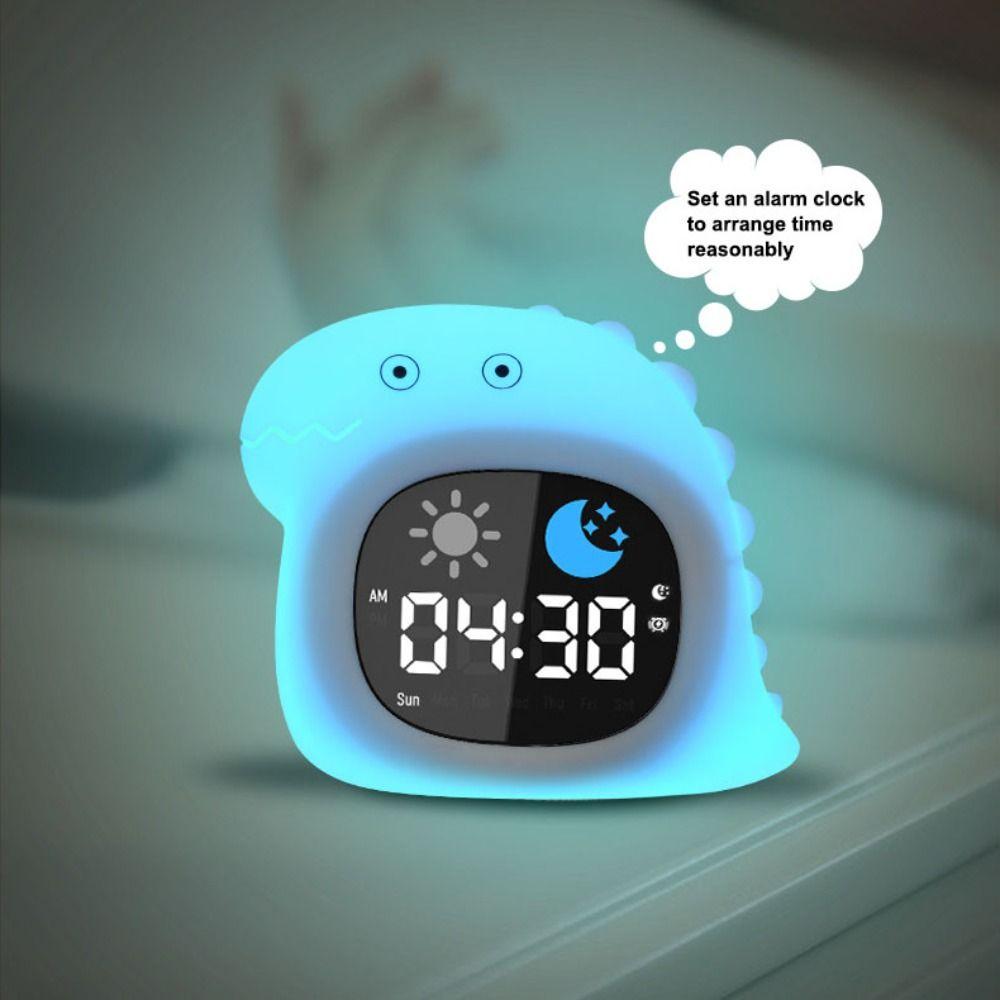 Световой регулируемый таймер для тренировки сна, ночник в форме животного, милый декор, будильник, спальня