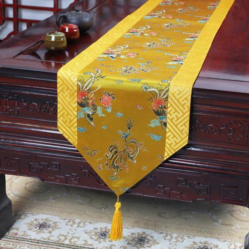 Китайский парчовый ткацкий стол, флаг, модный простой сельский стол, флаг, ткань для чайного стола, ткань для художественного стола, ткань для стола