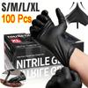 Перчатки Черные Моющие Xl Одноразовые Латексные ПВХ Перчатки Домашняя работа Автомобильная промышленность Садоводство Уход за домашними животными Кухонные инструменты