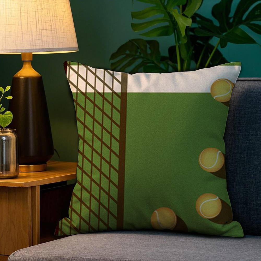 Любовь Теннис Искусство Наволочка Плюшевая Ткань Мягкий Двусторонний Принт Дом Диван Высокое Качество Наволочка Накидка