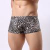 Men's New Leopard-Print Sexy Low-Waist Sweat-Absorbing Flat-Angle Underwear