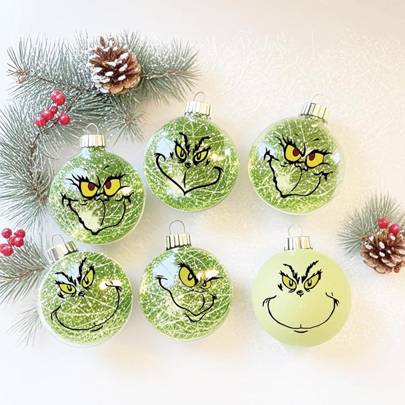 Рождественский подарок Декоративная наклейка Самоклеящаяся Зеленые волосы Странный мультяшный эмодзи Странная чашка Декоративная наклейка