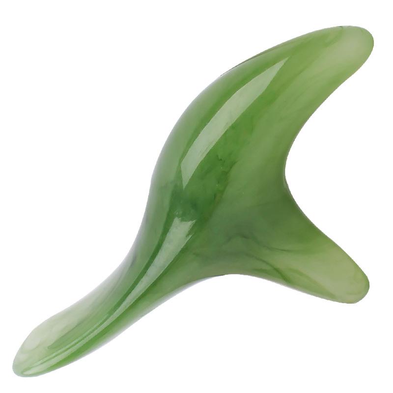 Triangular Bird-Shaped Resin Scraping Massager for Eye, Face, and Neck