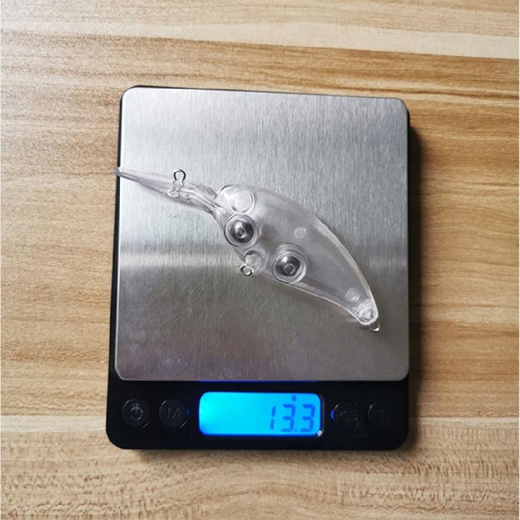 10Pcs Unpainted Crankbait Hard Plastic Fishing Lures Blanks Floating Unpainted Crankbait Blanks Lures Easy to Use