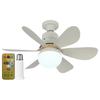 Ceiling Fan LED Lamp E27 Base 42cm Modern LED Ceiling Fan Remote Control Low Profile Ceiling Fan for Bedroom Living Room Kitchen