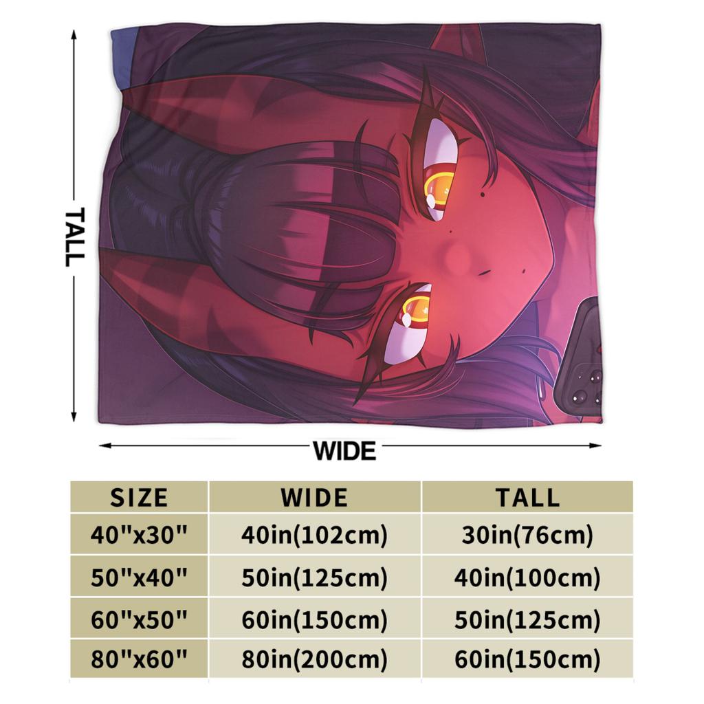 Anime Meru Blanket  Travel Flannel Throw Blanket For Couch Chair Warm Custom DIY Quality Bedspread Gift Idea