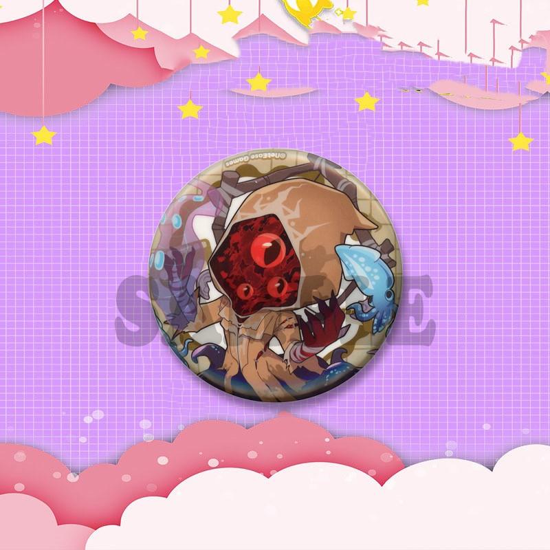 Game Peripheral Identity V Round Brooch Cartoon Emma Emily Lanternist Badges DIY Clothes Backpack Accessories Jewelry Pins Gifts