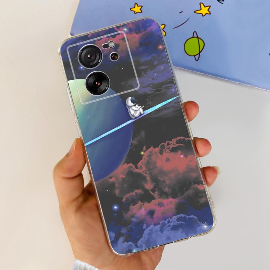 Чехол для Xiaomi 13T Pro Роскошная окрашенная задняя крышка Прозрачный силиконовый чехол для телефона Для Xiaomi Mi 13T Pro 13TPro Мягкие чехлы Сумки 6.67''