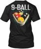 Pool Billiards Ball Black Unisex T-Shirt